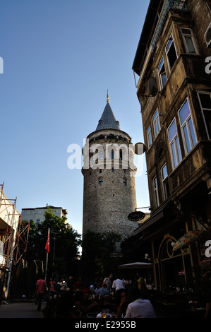 Galataturm, Istanbul, Türkei Stockfoto