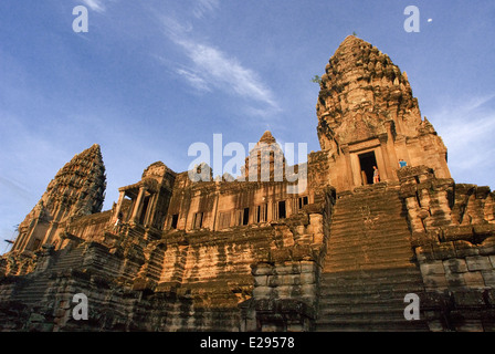 Rückseite des Angkor Wat. Angkor in Kambodscha. Die Tempel von Angkor, gebaut von der Khmer-Zivilisation zwischen 802 und 1220 n. Chr. transpa Stockfoto