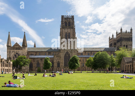 Durham Kathedrale Palace grün Stockfoto