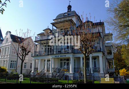 Typische Villa Binz Rügen Insel Ostsee Deutschland Stockfoto