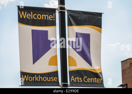 Arbeitshaus Arts Center, unsere ehemaligen Armenhaus, Lorton Besserungsanstalt, Laurel Hill, Virginia Stockfoto