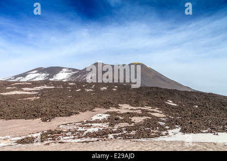 Blick auf den Ätna Gipfel Stockfoto