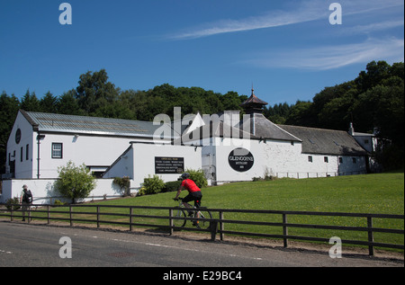 Vorbei am Besucherzentrum der Glengoyne Whisky Distillery Stockfoto