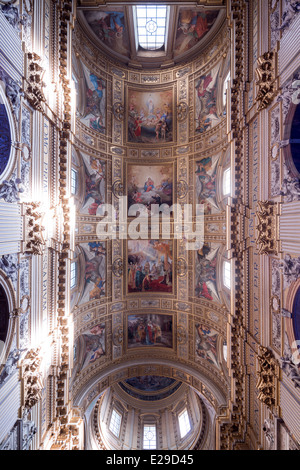 Gewölbe des Kirchenschiffs Sant'Andrea della Valle Kirche, Rom, Italien Stockfoto