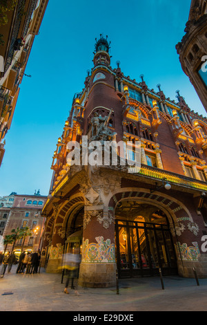 Palau De La Musica Catalana oder Palast der katalanischen Musik Konzertsaal, Barcelona, Katalonien, Spanien Stockfoto