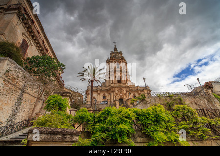 San George Kathedrale in Modica Stockfoto