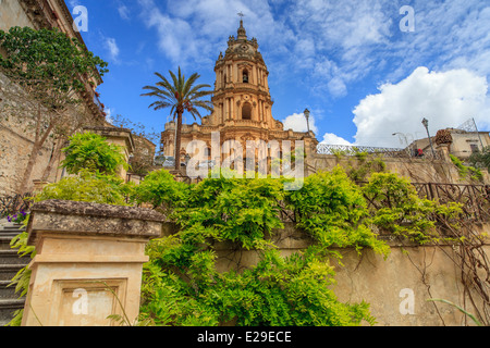 San George Kathedrale in Modica Stockfoto