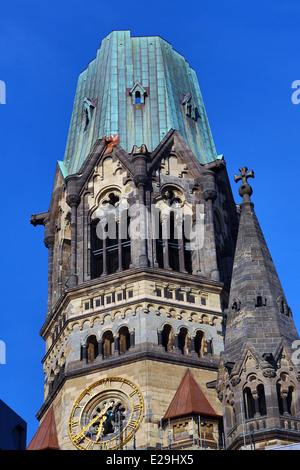 Kaiser-Wilhelm-Gedächtnis-Kirche die Gedachtniskirche auf dem Kurfürstendamm in Berlin, Deutschland Stockfoto