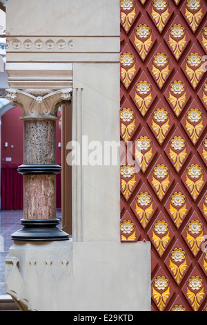 Detail der Dekoration, der Pennsylvania Academy of Fine Arts, Philadelphia, Pennsylvania, USA Stockfoto