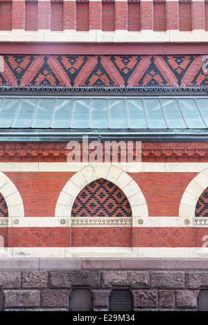 Detail der Dekoration, der Pennsylvania Academy of Fine Arts, Philadelphia, Pennsylvania, USA Stockfoto