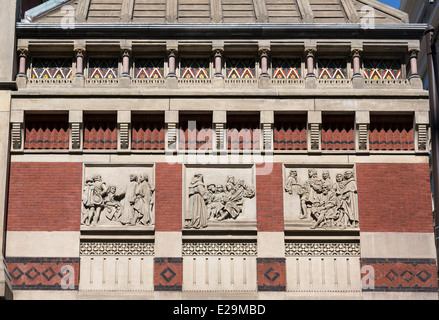 Detail der Dekoration, der Pennsylvania Academy of Fine Arts, Philadelphia, Pennsylvania, USA Stockfoto