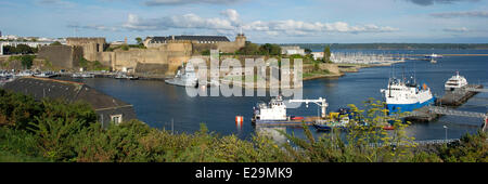 Frankreich, Finistere, Brest, das Schloss (Meeresmuseum), Mündung des Penfeld Stockfoto