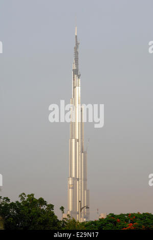 Vereinigte Arabische Emirate, Dubai Emirat, Downtown Burj Dubai, das Burj Khalifa ist der höchste Wolkenkratzer der Welt mit 828m Stockfoto