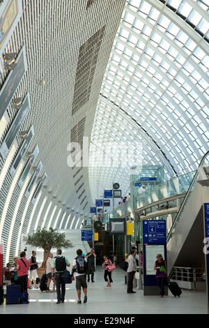 Frankreich, Vaucluse, Avignon TGV Bahnhof von den Architekten Jean Marie Duthilleul und Jean Francois Blassel Stockfoto