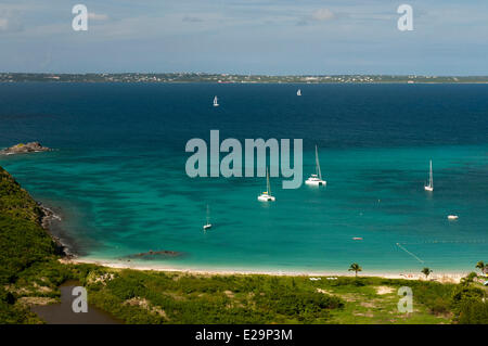 Frankreich, Guadeloupe, (Französische Antillen), Ile-de-Saint-Martin, Anse Marcel Bay Stockfoto