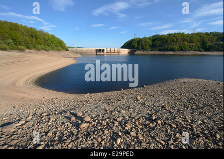 Frankreich, Correze, Bort Les Orgues, hydroelektrische Energie Station Bort-Les-Orgues, dam Stockfoto