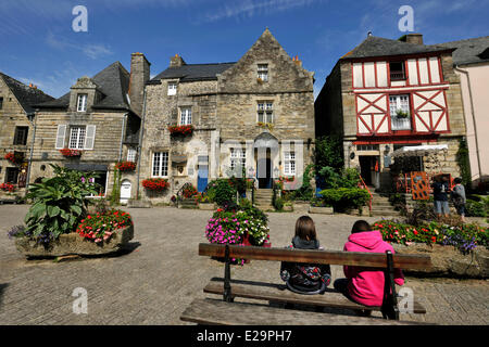 Frankreich, Morbihan, Rochefort En Terre, gekennzeichnet Les Plus Beaux Dörfer de France (The Most Beautiful Dörfer Frankreichs), Ort Stockfoto