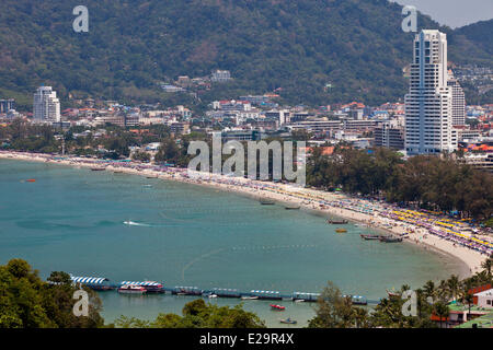 Thailand, Phuket Provinz Phuket, der Strand von Patong Stockfoto