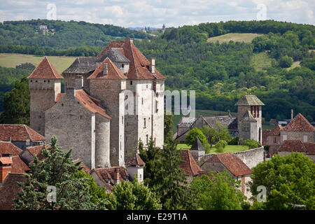 Frankreich, Correze, Curemonte, gekennzeichnet Les Plus Beaux Dörfer de France (die schönsten Dörfer Frankreichs) Stockfoto