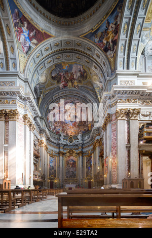 Apsis, Kirche des Heiligen Ignatius von Loyola im Campus Martius, Rom, Italien Stockfoto