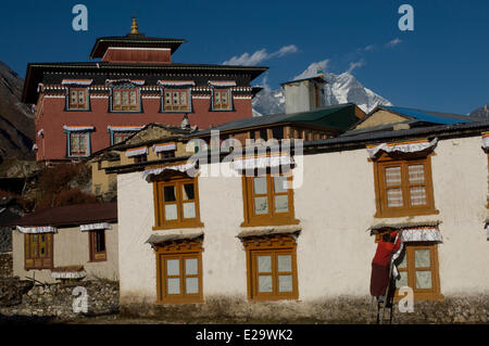 Nepal, Sagarmatha Zone Khumbu-Region, Trekking im Everest-Basislager, Kloster Tengboche Stockfoto