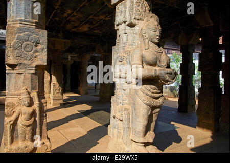 Indien, Bundesstaat Kerala, Padmanabhapuram Palast, größte hölzerne Palast von Asien Stockfoto