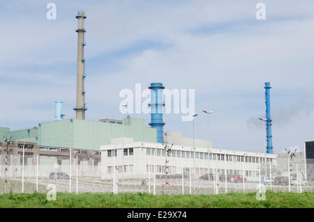 Frankreich, Manche, Jobourg, AREVA Wiederaufarbeitungsanlage von Atommüll von La Hague Stockfoto