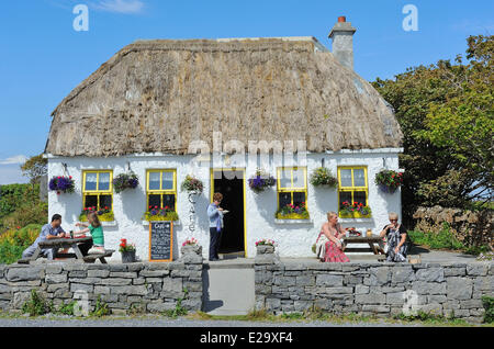 Inishmore, Kilmurvey örtlichen Café, Aran-Inseln, County Galway, Irland Stockfoto