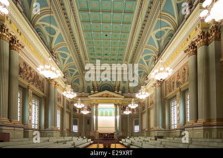 Corinthian Hall, der Freimaurer-Tempel, Philadelphia, Pennsylvania, USA Stockfoto