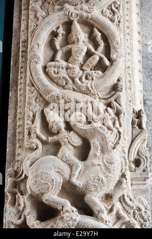 Indien, Tamil Nadu State Gingee, die 500 Jahre alte Venkataram Tempel Stockfoto
