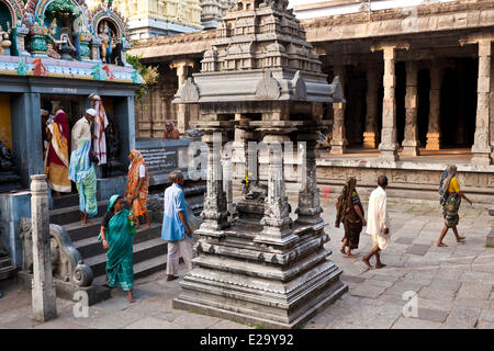 Indien, Tamil Nadu Zustand, Kanchipuram, Ekambaranathar Tempel (oder Ekambareswarar) Shiva geweiht Stockfoto