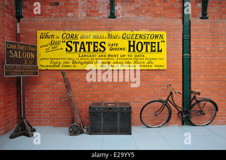 Irland, Cork County, Hafenstadt Cobh, Queenstown Story, Immigration Museum, die ehemalige Boardingbereich der Passagiere Stockfoto