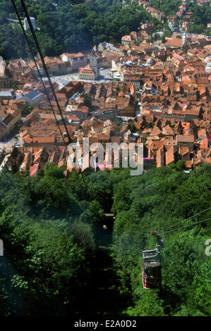 Rumänien, Siebenbürgen, Brasov, Seilbahn nach Mount Tampa Stockfoto