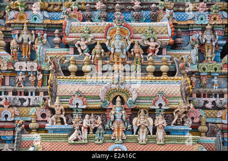 Indien, Tamil Nadu state, Tiruchirappalli (Trichy), Sri Ranganathaswami Tempel, große Vaishnavite Komplex Stockfoto