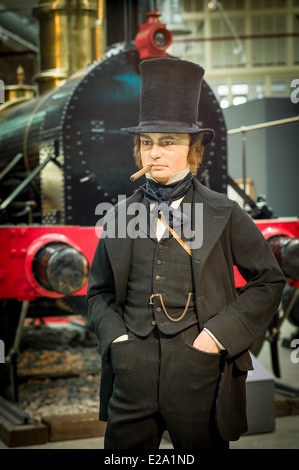 Isambard Kingdom Brunel im STEAM Museum von der Great Western Railway, die er gegründet Stockfoto