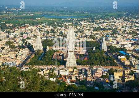 Indien, Tamil Nadu, Tiruvannamalai, Arunachaleswar Staatstempel Stockfoto