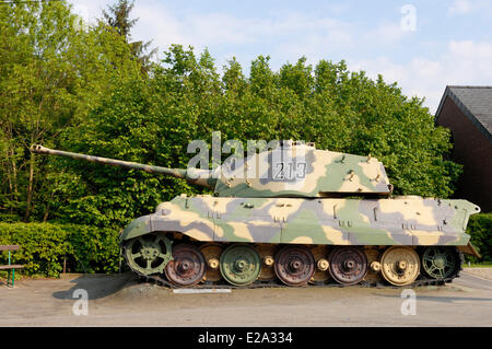 Belgien, Wallonie, La Gleize, Museum Dezember 1944 - Schlacht des Ardennes, deutsche Panzer Tiger II oder Royal Tiger am meisten Stockfoto