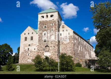Finnland, Südwest-Finnland, Turku, Europäische Kulturhauptstadt 2011, mittelalterliche Burg des 14. Jahrhunderts Stockfoto