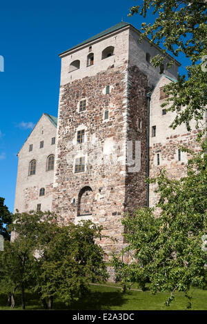 Finnland, Südwest-Finnland, Turku, Europäische Kulturhauptstadt 2011, mittelalterliche Burg des 14. Jahrhunderts Stockfoto