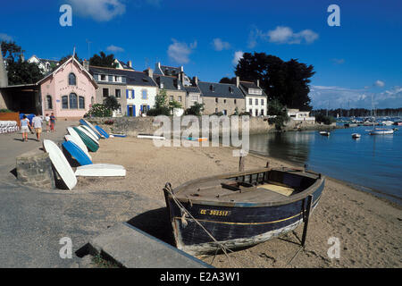 Frankreich, Finistere, Combrit Sainte Marine Hafen Fluss Odet Stockfoto