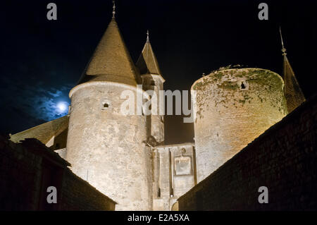 Frankreich, Cote d ' or, Chateauneuf de Auxois, gekennzeichnet Les Plus Beaux Dörfer de France (The Most schöne Dörfer von Frankreich) Stockfoto