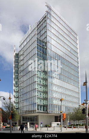 Der Ort, London Bridge, UK. Eine neue Office-Entwicklung, gelegen neben dem Bahnhof London Bridge und der Shard Stockfoto