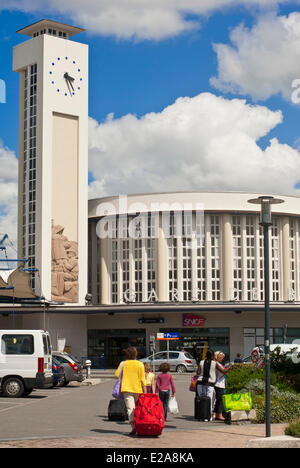Frankreich, Finistere, Brest, Bahnhof, gebaut im Jahre 1936 von Urbain Cassan und 37 im Art Deco Stil Stockfoto