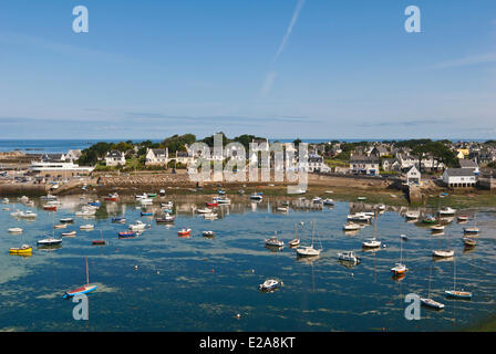 Frankreich, Finistere, Iroise-See, Ploudalmezeau, Portsall, port Stockfoto