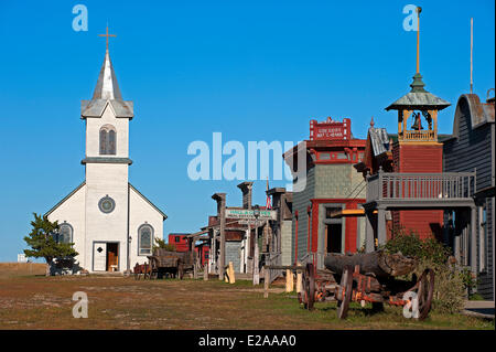 USA, South Dakota, die 1880 Stadt besteht hauptsächlich aus alten Gebäuden und es ist mit vielen zusätzlichen erweitert worden Stockfoto