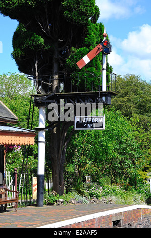 GWR entworfen Formsignal der Halterung Design, Hampton Loade, Shropshire, England, Vereinigtes Königreich, West-Europa Stockfoto