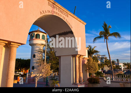 Mexiko, Baja California Sur state, La Paz, den Malecon (Uferpromenade Straße) Stockfoto