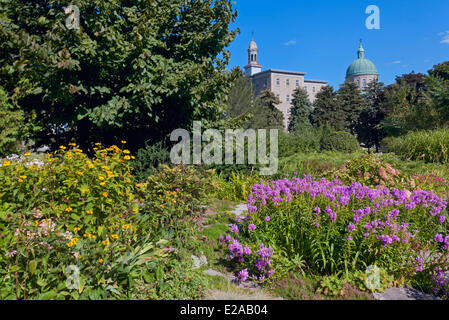 Kanada, Provinz Quebec, Montreal, Montreal Hotel Dieu, Pine Avenue West, der Garten des Klosters der Hospitaliter Stockfoto