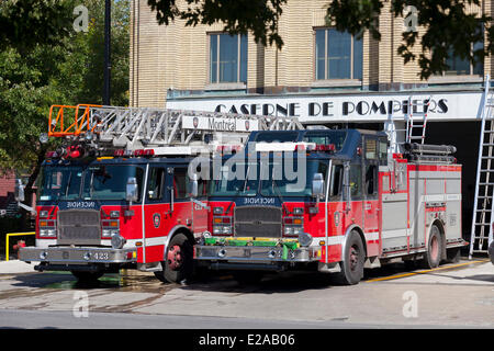 Kanada, Provinz Quebec, Montreal, St. Henri Bezirk, Feuerwehrhaus Nr. 23 Stockfoto