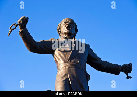 Mexico, Staat Jalisco, Guadalajara, Plaza De La Liberaci¾n, die Statue von Miguel Hidalgo, Vater der Unabhängigkeit Stockfoto